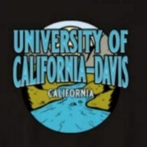 UC Davis Vintage Souvenir Short Sleeve Premium Cotton Souvenir Tee Shirt
